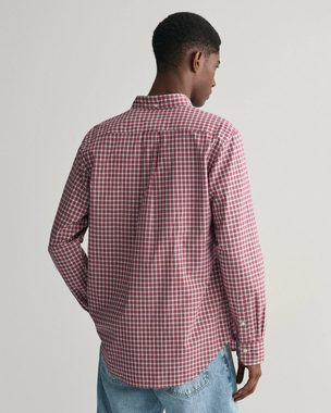 Gant Langarmhemd Herren Hemd POPLIN MICROCHECK Regular Fit (1-tlg)