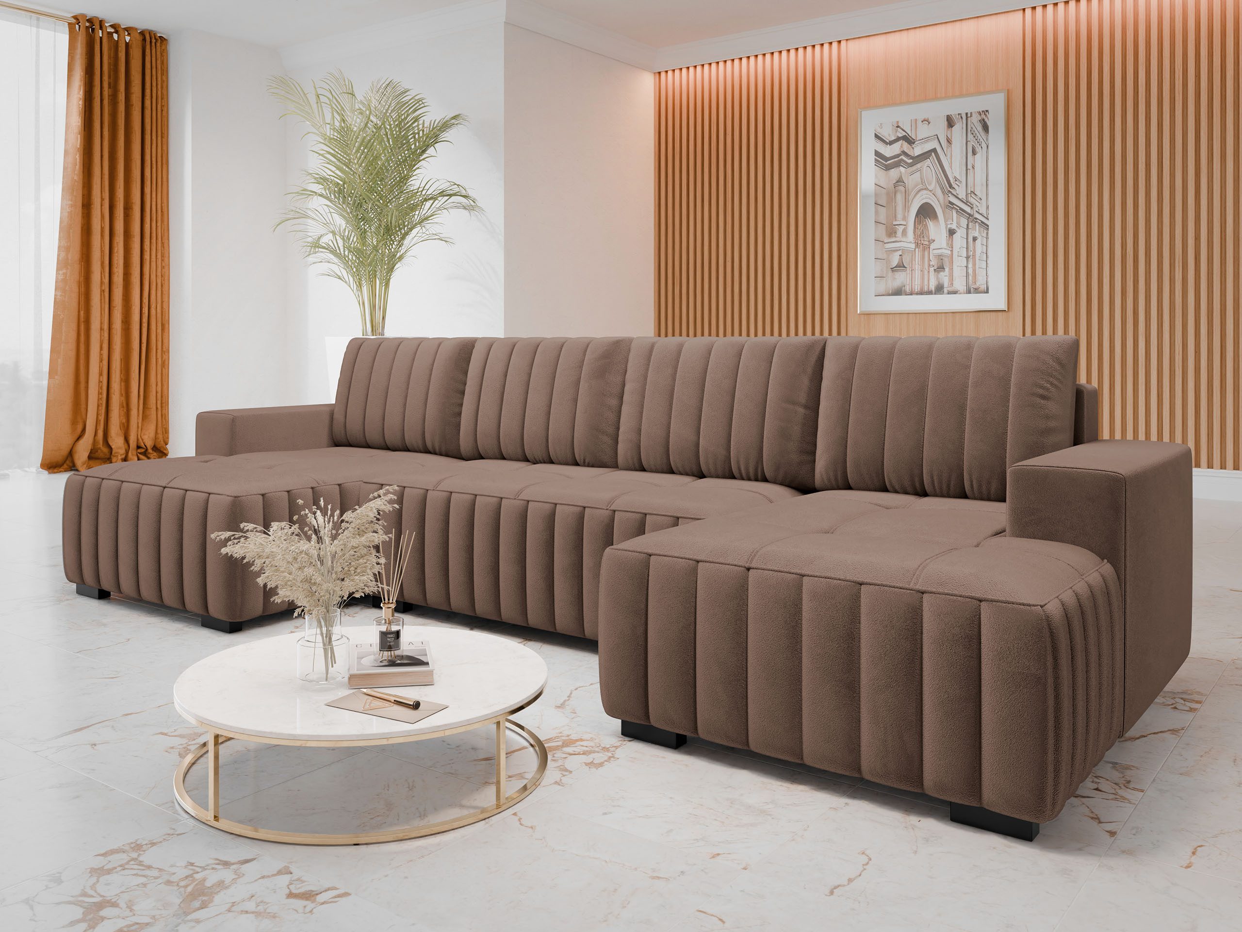 MIRJAN24 Wohnlandschaft Hugo U, mit Bettkasten günstig online kaufen