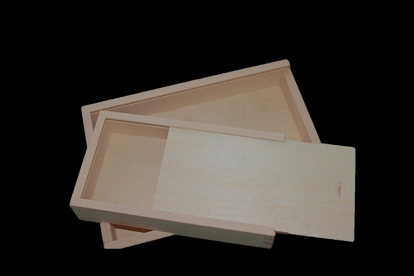 Erzgebirgische Holzspielwaren Ebert GmbH Spielcenter Holzkiste Korpus Buche mit Schiebedeckel BxHxT 37,5x5x26,8cm NEU