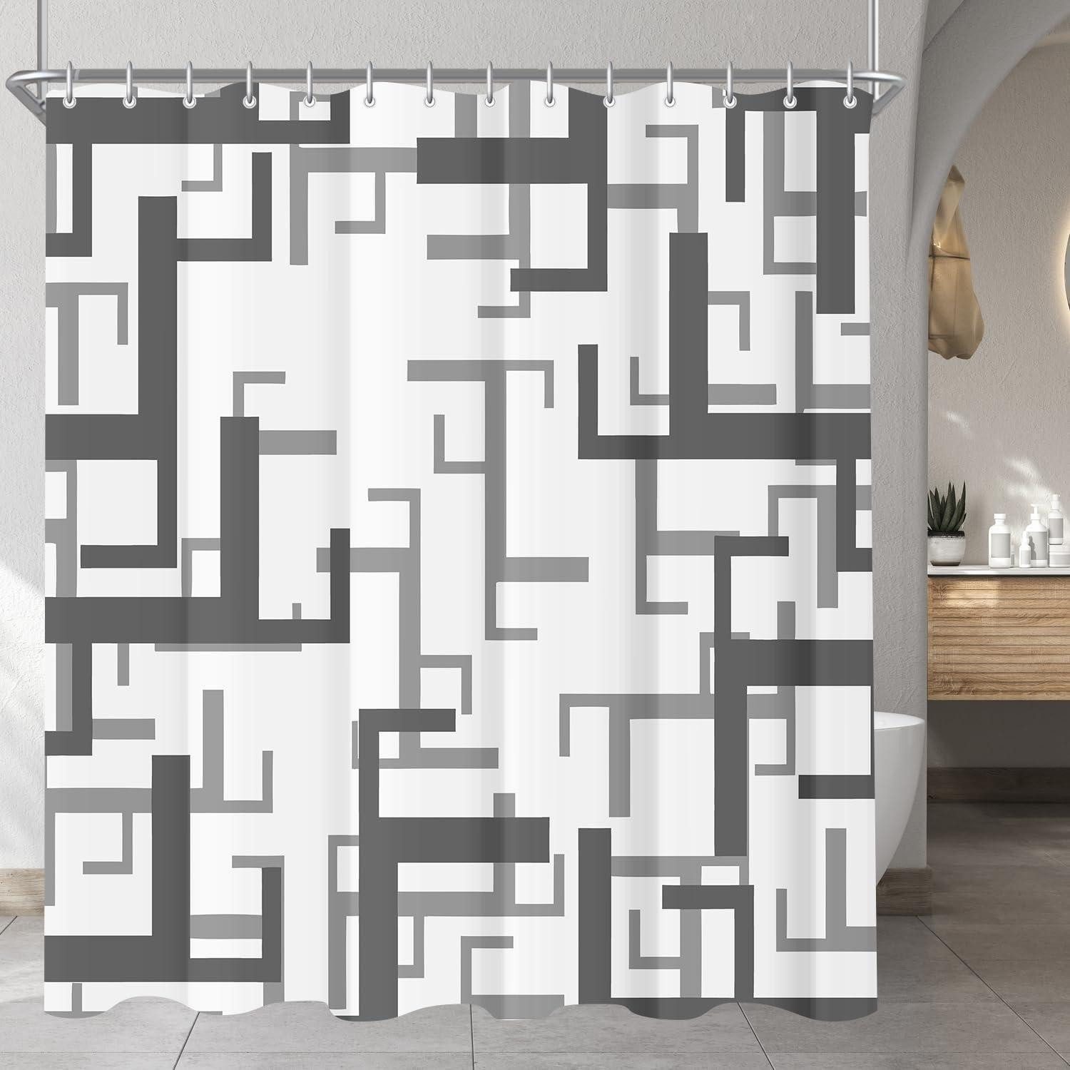 Lerores Duschvorhang Duschvorhang 240x200 cm Block günstig online kaufen