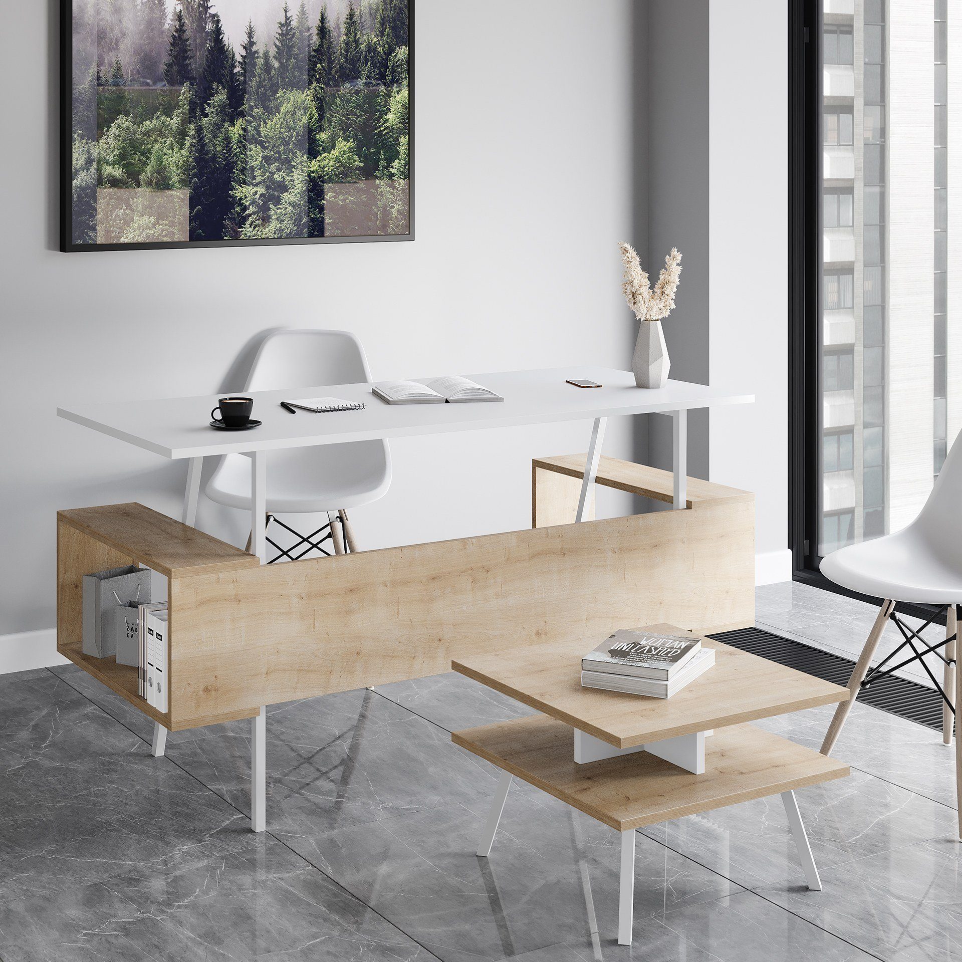 Decor Skye LGM1204-Büromöbelset Schreibtisch