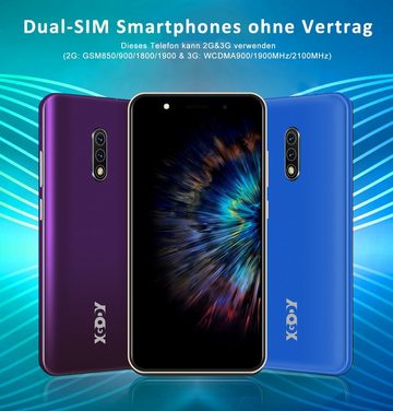 XGODY Mate 10, 1GB RAM, 8GB ROM, Dual-SIM,3G Smartphone (12,70 cm/5 Zoll, 8 GB Speicherplatz, 5 MP Kamera, Android 8.1, Gesichtserkennung, Erweiterung Speicher Max. 256GB)