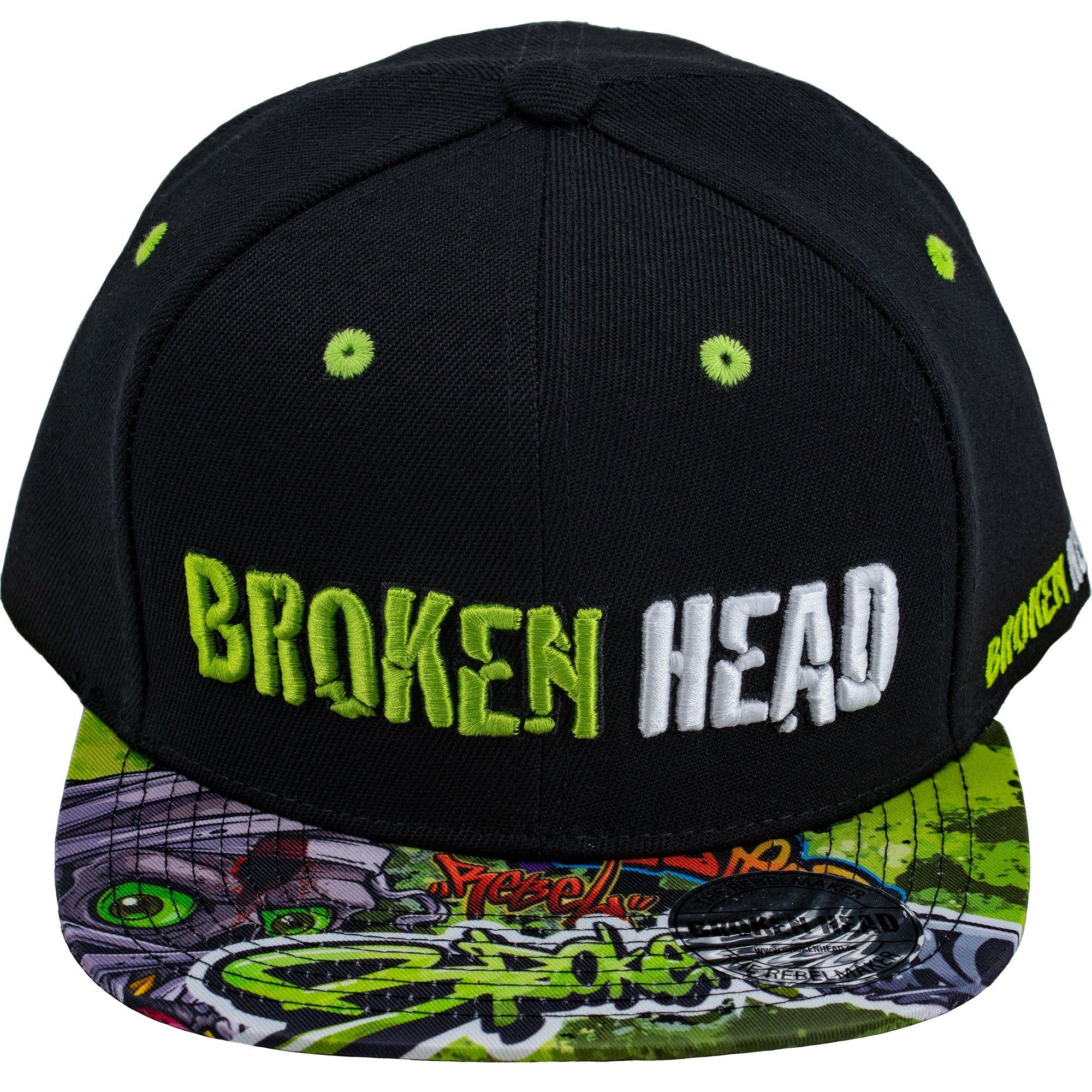 Broken Head Snapback Cap Headshot Größenverstellbar; Unisex