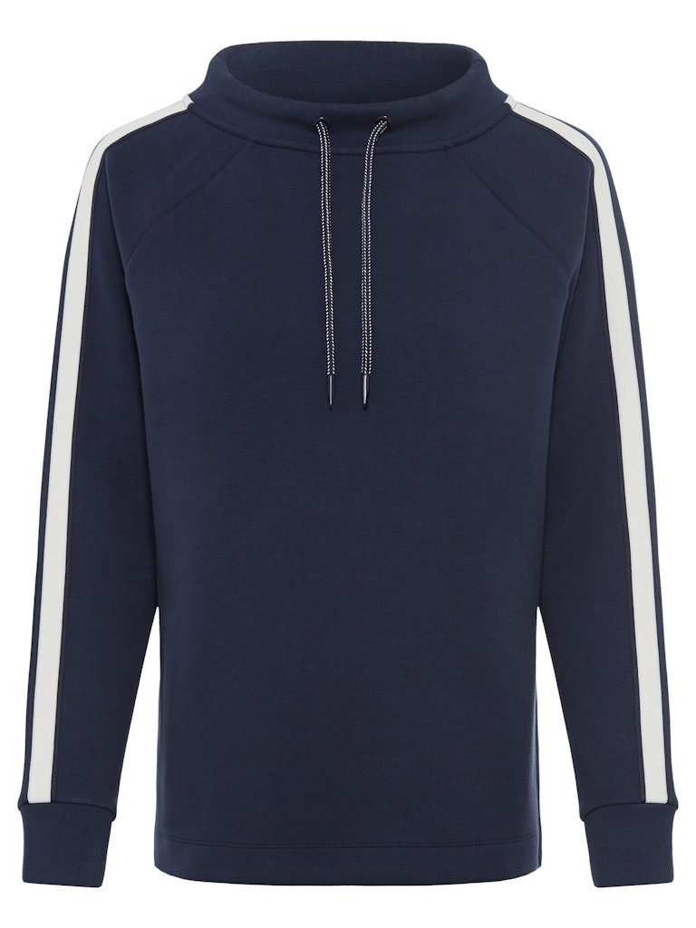 Olsen Sweatshirt Sweatshirt mit Streifenakzenten