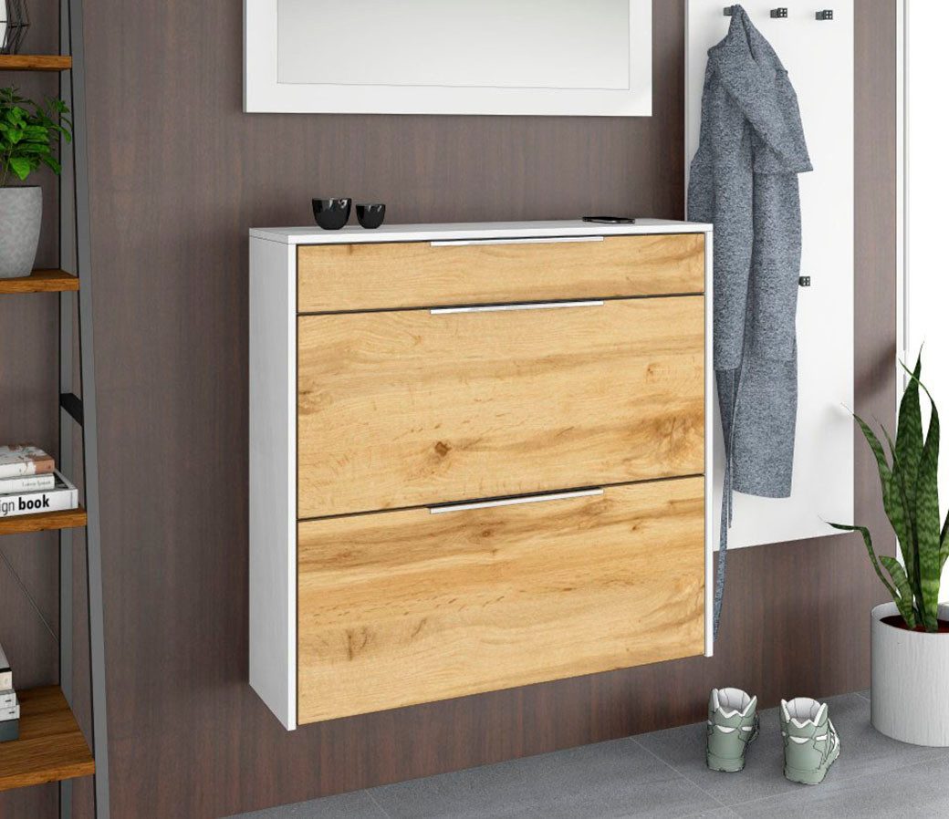 borchardt Möbel Schuhschrank Oliva Wandmontage, stehende Montage & Glasböden unter Mehr aus der Serie