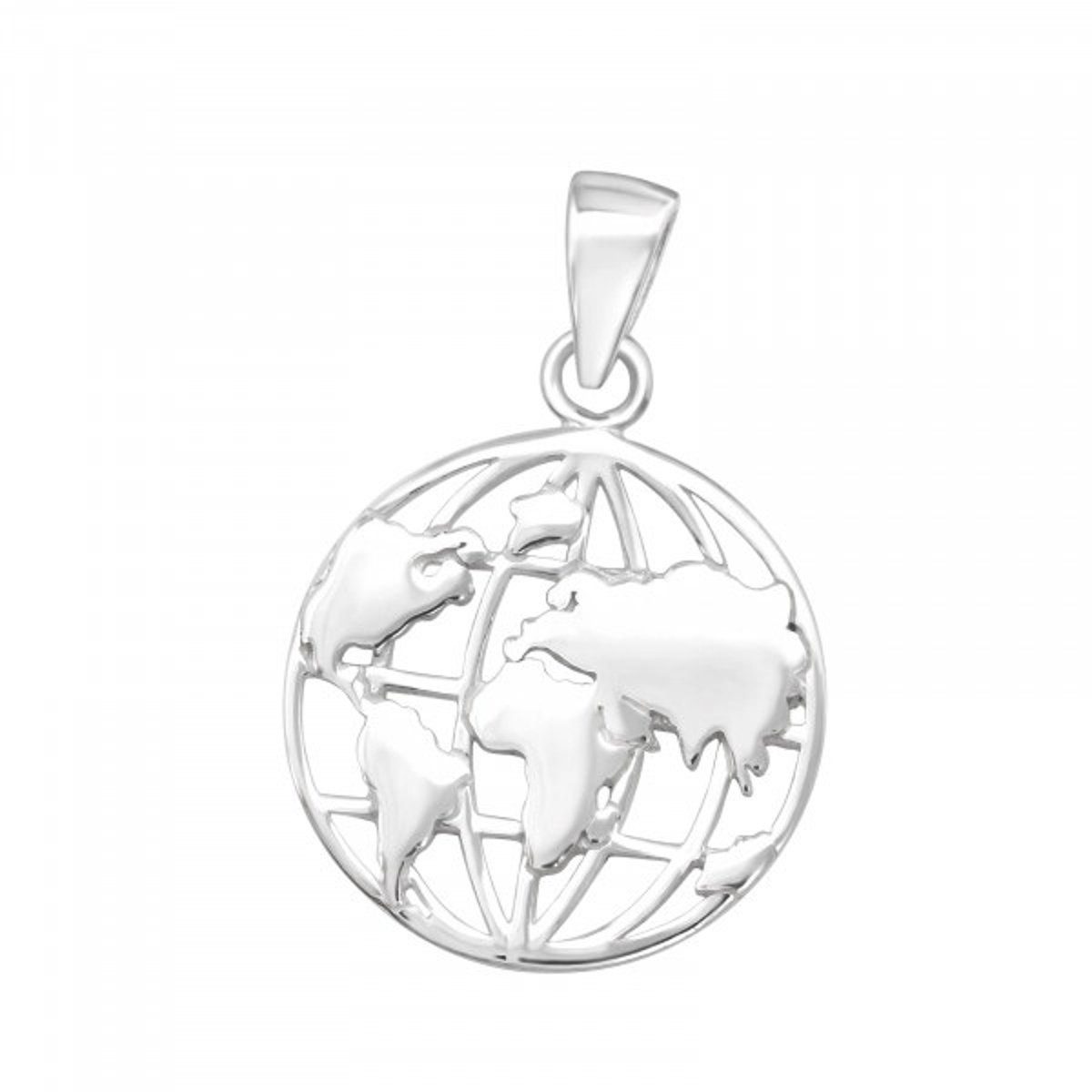 ALEXANDER YORK Kettenanhänger WELTKARTE, 925 Sterling Silber günstig online kaufen