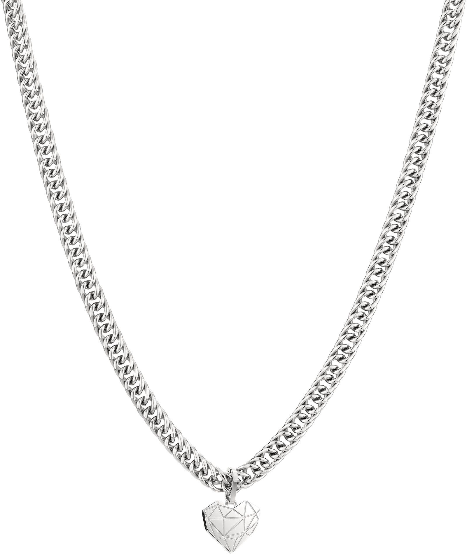 Kette mit Anhänger Schmuck Geschenk Edelstahl Halskette Herz, LJ-0850-N-45