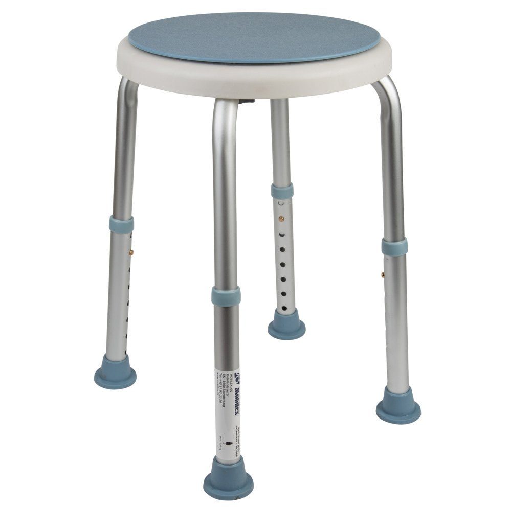 Mobilex Dusch-Toilettenrollstuhl Mobilex Runder Duschhocker drehbar