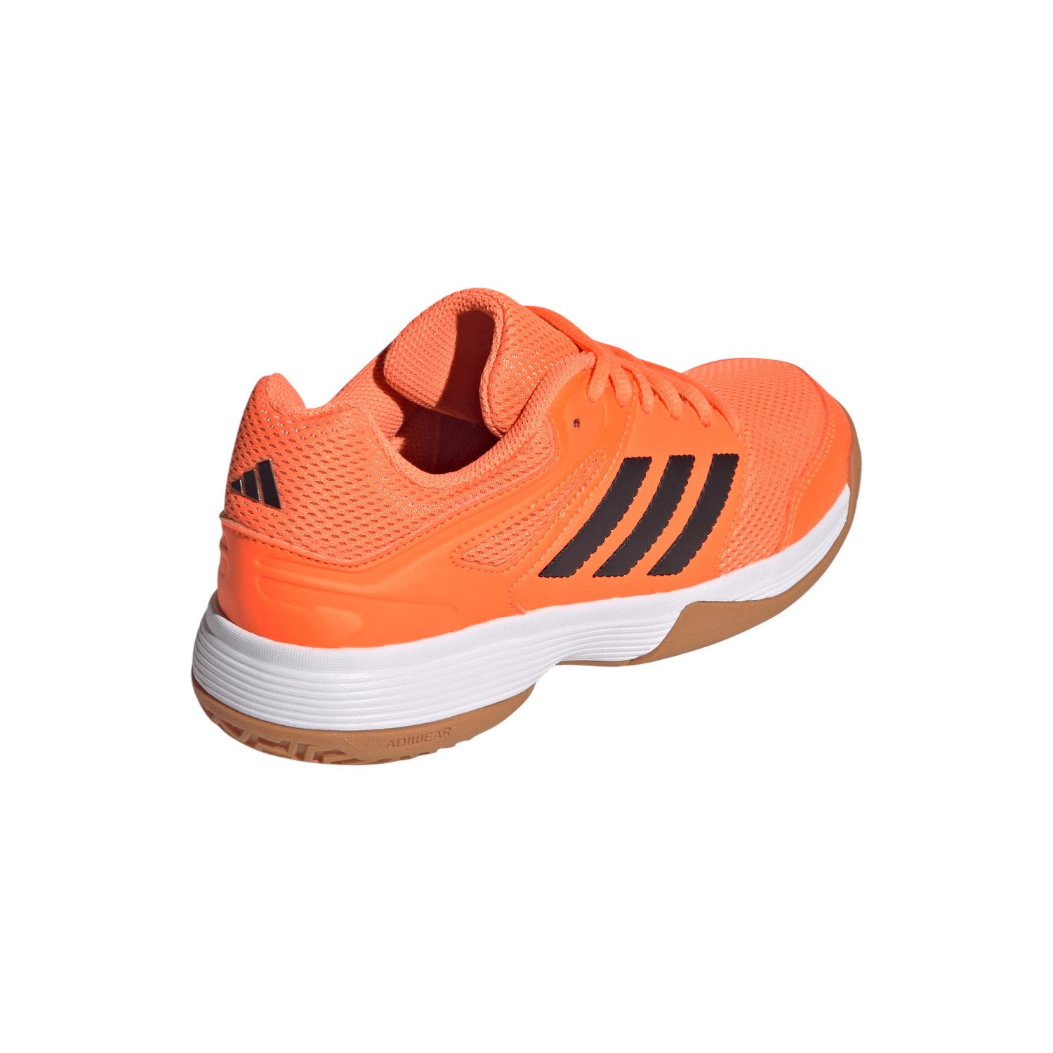 adidas Performance Hallen-Indoorschuhe Speedcourt orange/schwarz/weiss Kinder Badmintonschuh – Bild 3 von 5