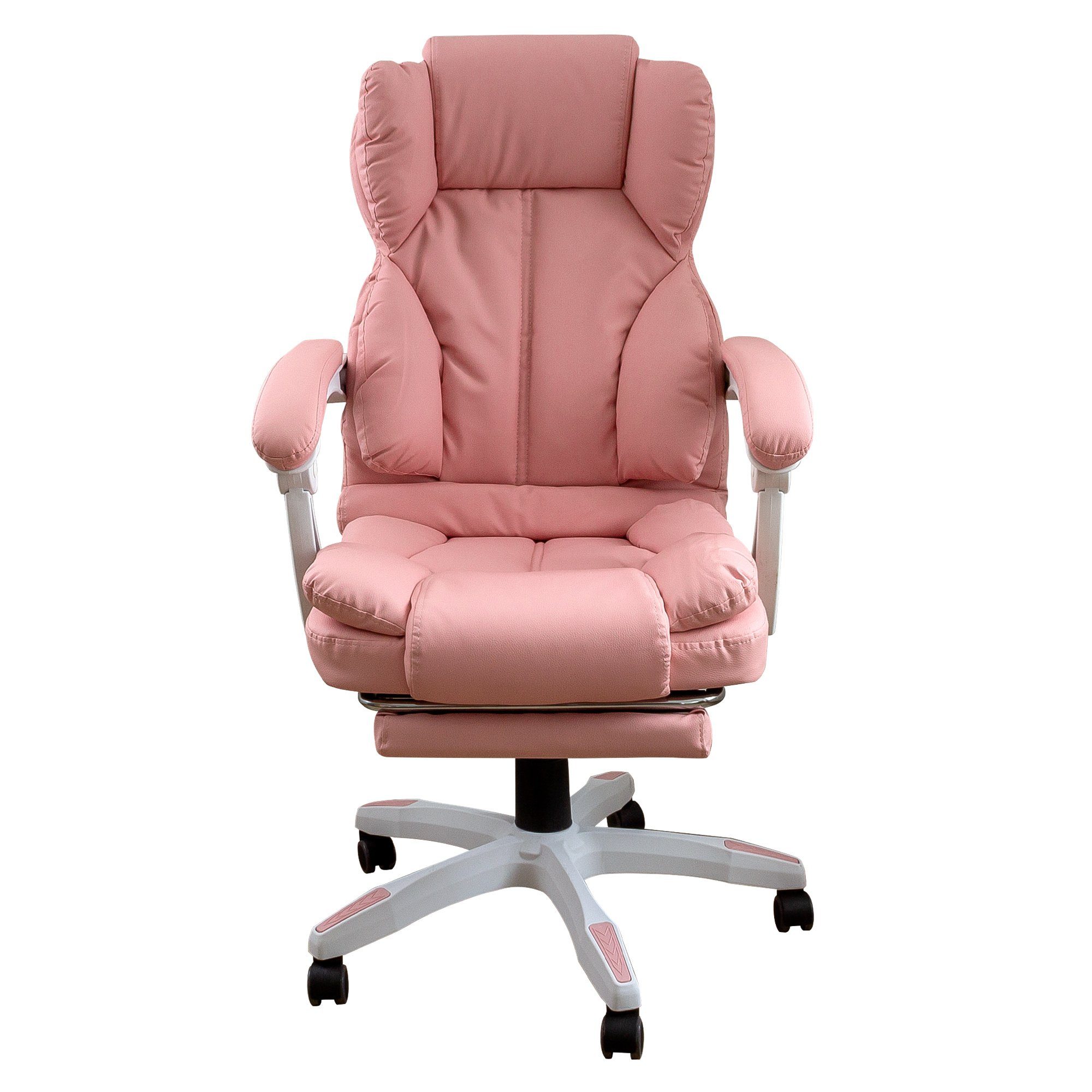 Chefsessel Bürostuhl Polsterung TRISENS Rafael (1 Stück), mit Home Chair extra Rosa im Office Lederoptik-Design