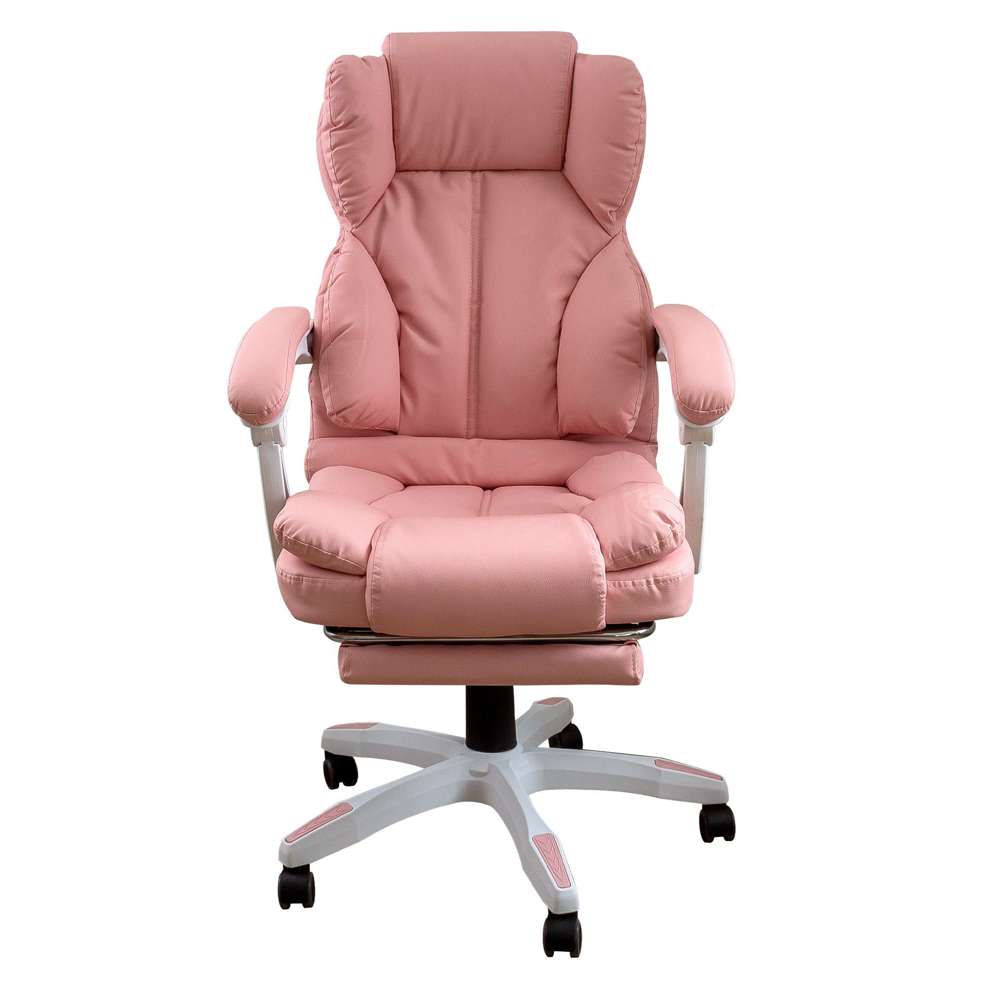 im Polsterung TRISENS mit Lederoptik-Design Stück), Chefsessel Bürostuhl Rosa Chair Rafael extra Home (1 Office