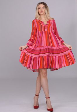 YC Fashion & Style Tunikakleid Tunika mit geometrischem Muster Alloverdruck, Boho, Hippie
