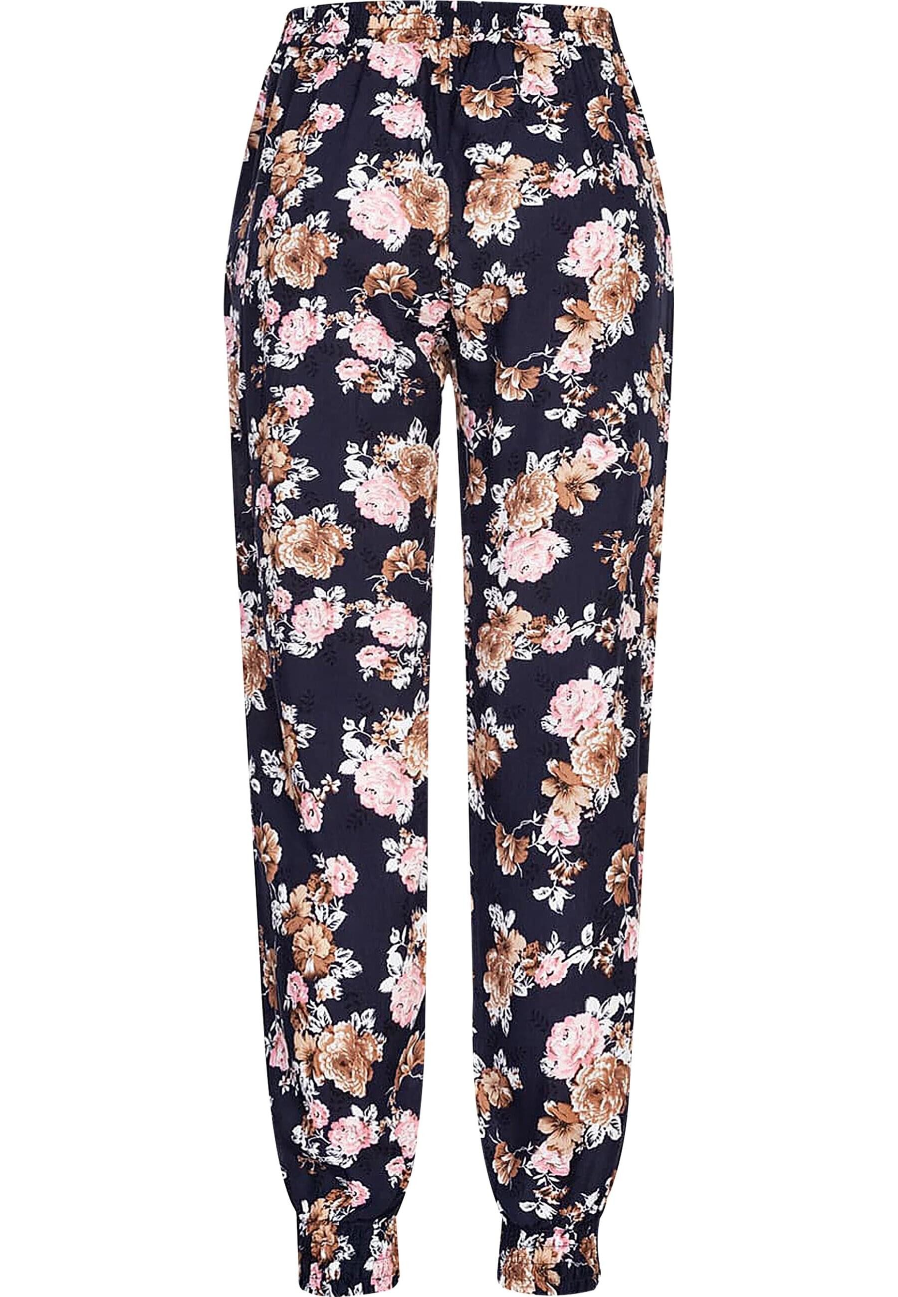 CLOUD 5IVE Stoffhose CLOUD 5IVE Viskose Hose mit Bündchen 2-Pockets & Rosen günstig online kaufen