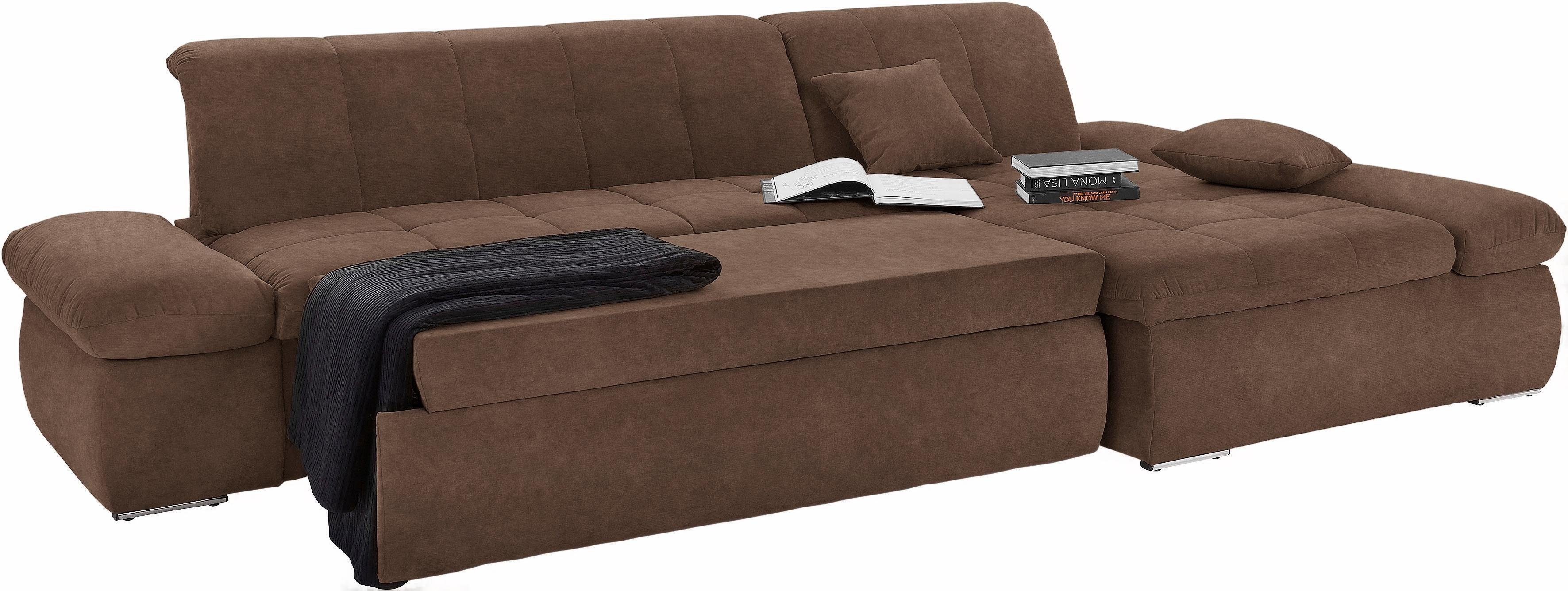 DOMO collection Ecksofa NMoric XXL, B/T/H: 300/172/80cm, L-Form, wahlweise günstig online kaufen