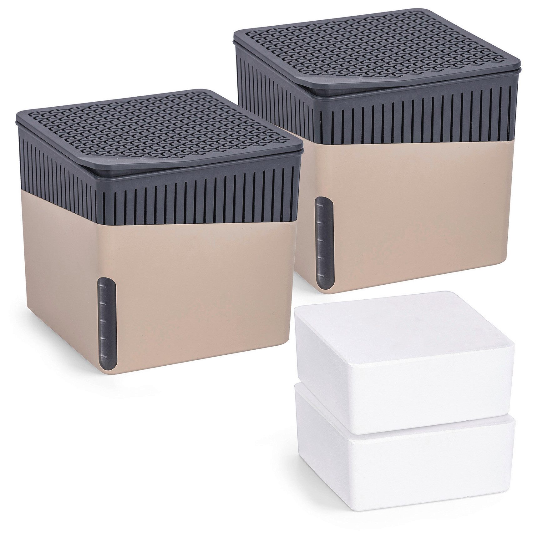 WENKO Luftentfeuchter Cube, für 80 m³ Räume, 2 x 1000g günstig online kaufen