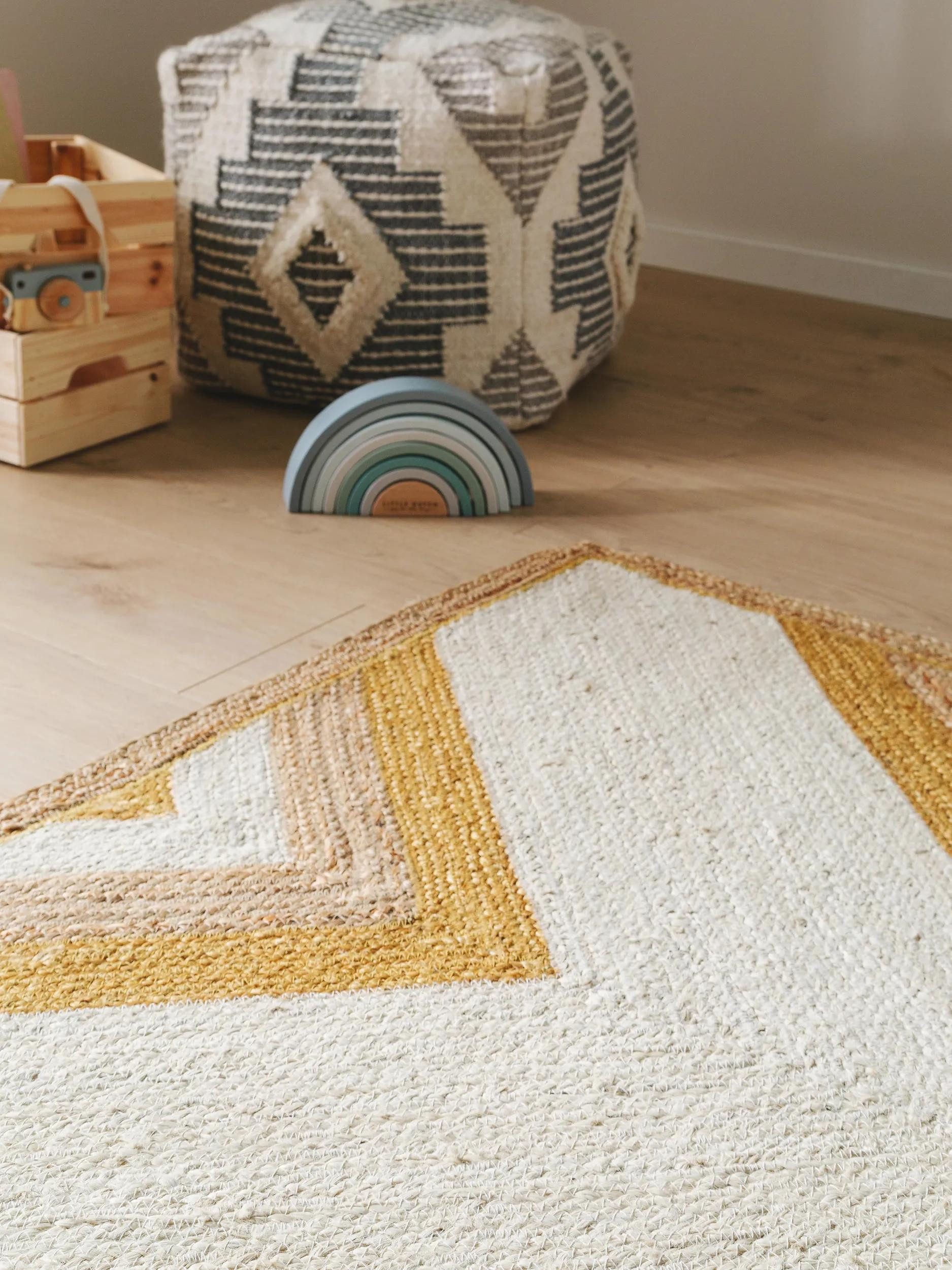 benuta Kinderteppich Frieda, rechteckig, Höhe: 5 mm, Kunstfaser, Berber, Ethno-Style, Wohnzimmer