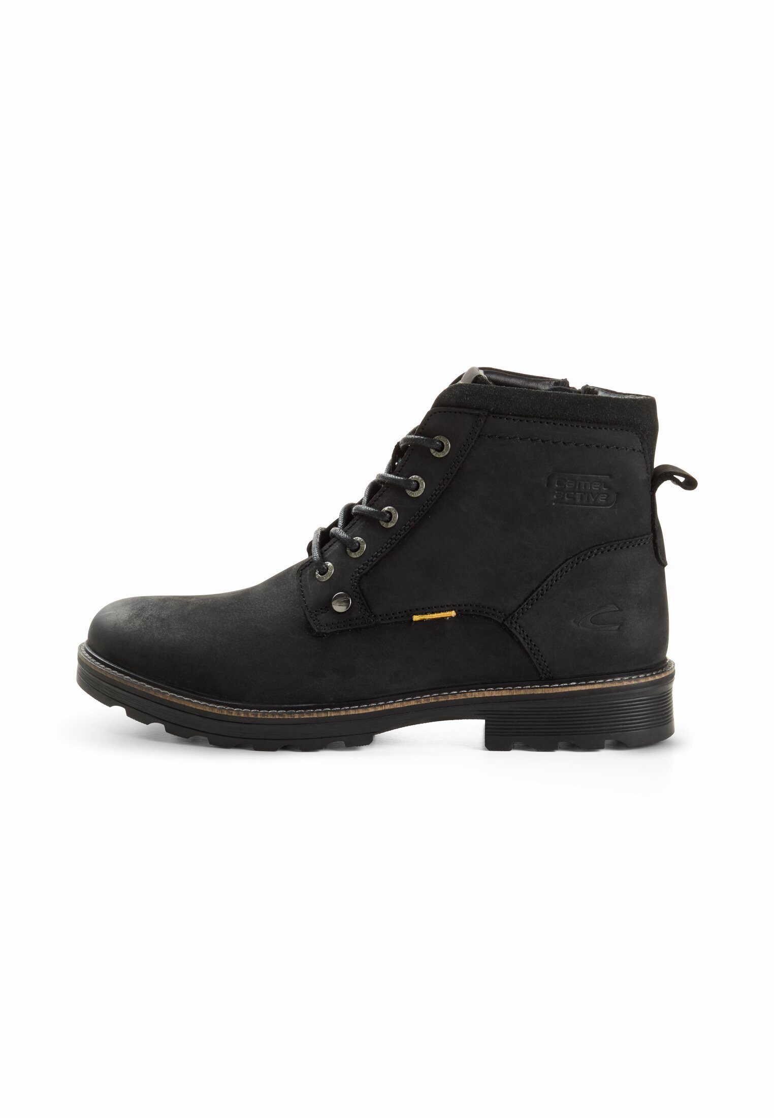 camel active Boot aus echtem Leder Schnürschuh