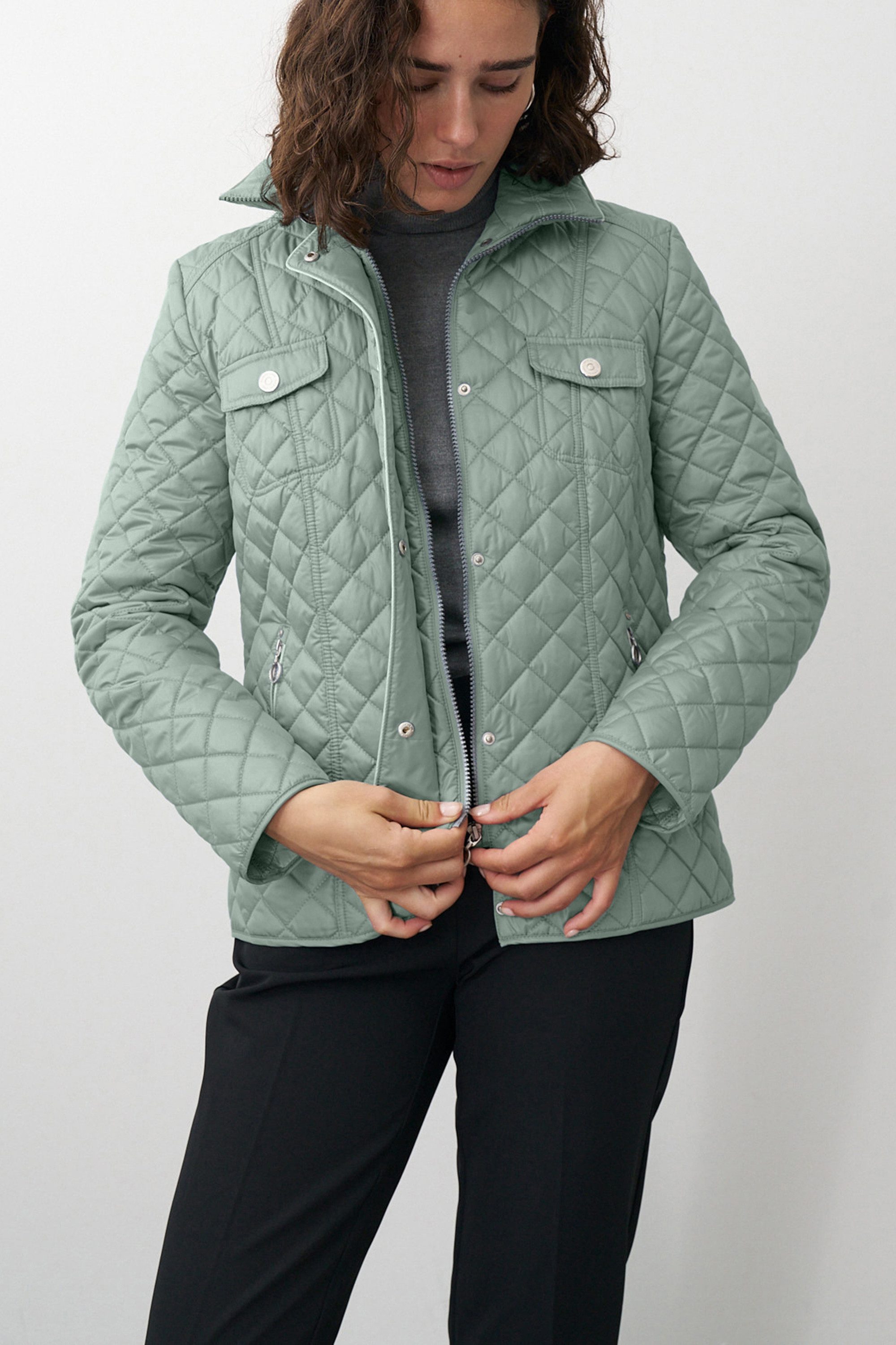 Barbara Lebek Steppjacke Moderne Frühlingsjacke, Damenjacke oder Übergangsjacke mit Steppmuster