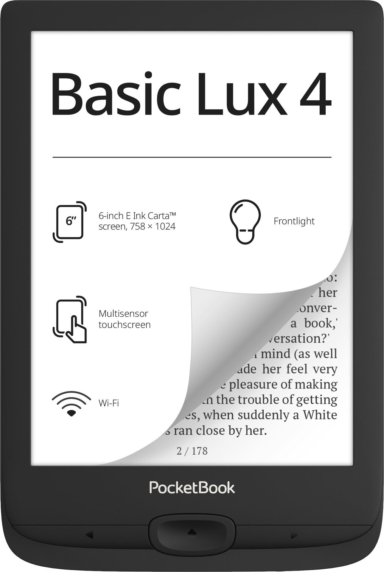 Lux E-Book PocketBook (6", 8 Basic 4 GB)