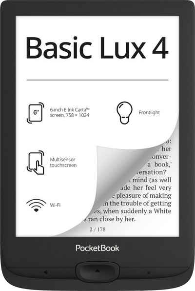 PocketBook Basic Lux 4 E-Book (6", 8 GB)