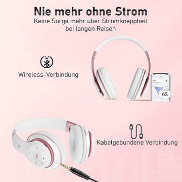 Gontence Bluetooth 40 Std Spielzeit Wireless Faltbare Over-Ear-Kopfhörer Over-Ear-Kopfhörer