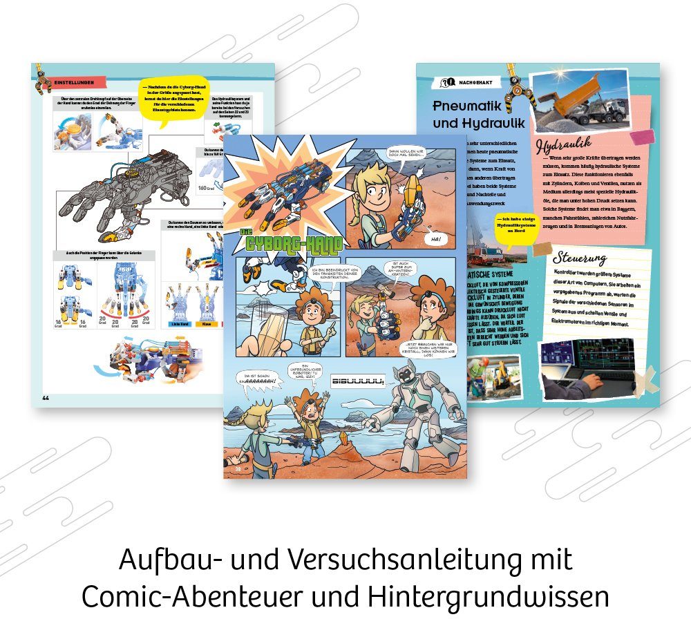 Kosmos Experimentierkasten Cyborg-Hand, XXL-Hydraulik-Hand
