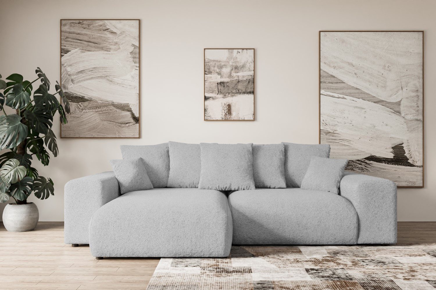ALTDECOR Ecksofa ESKAR-L, Couch mit Schlaffunktion, günstig online kaufen