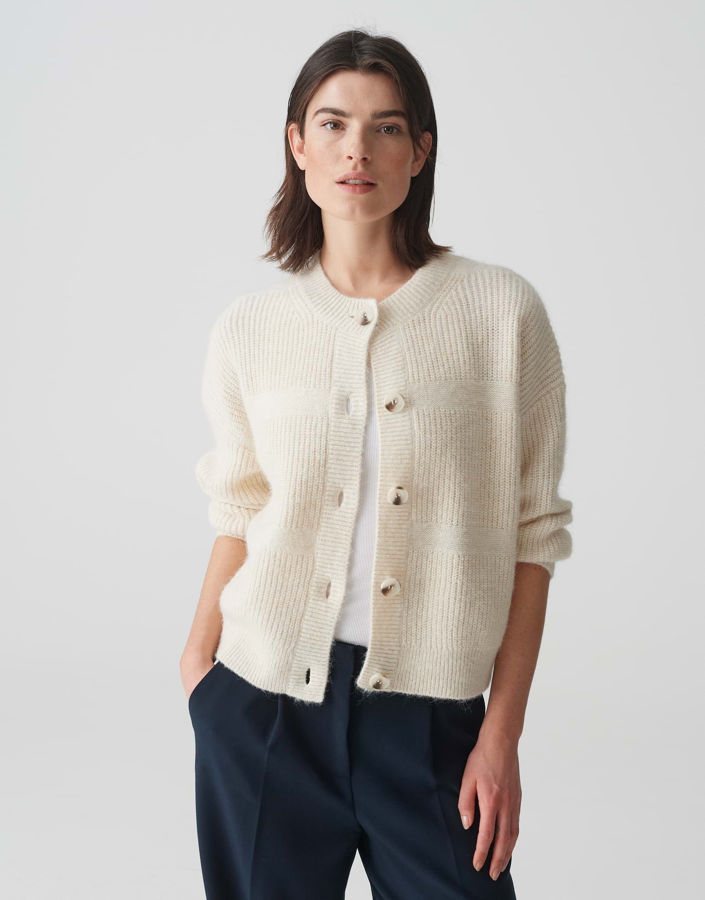 OPUS Cardigan Cardigan DAMILA Regular mit Alpaka Wolle günstig online kaufen
