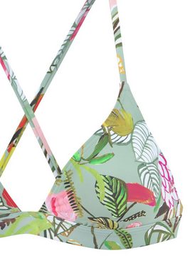 s.Oliver Triangel-Bikini-Top Herbst, mit modischem Muster