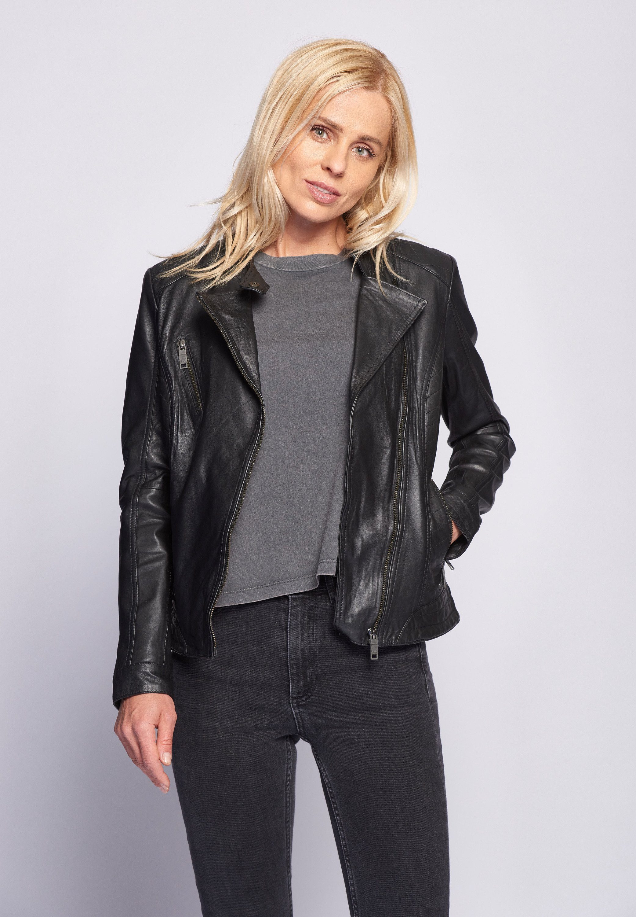 Maze Lederjacke Sally black