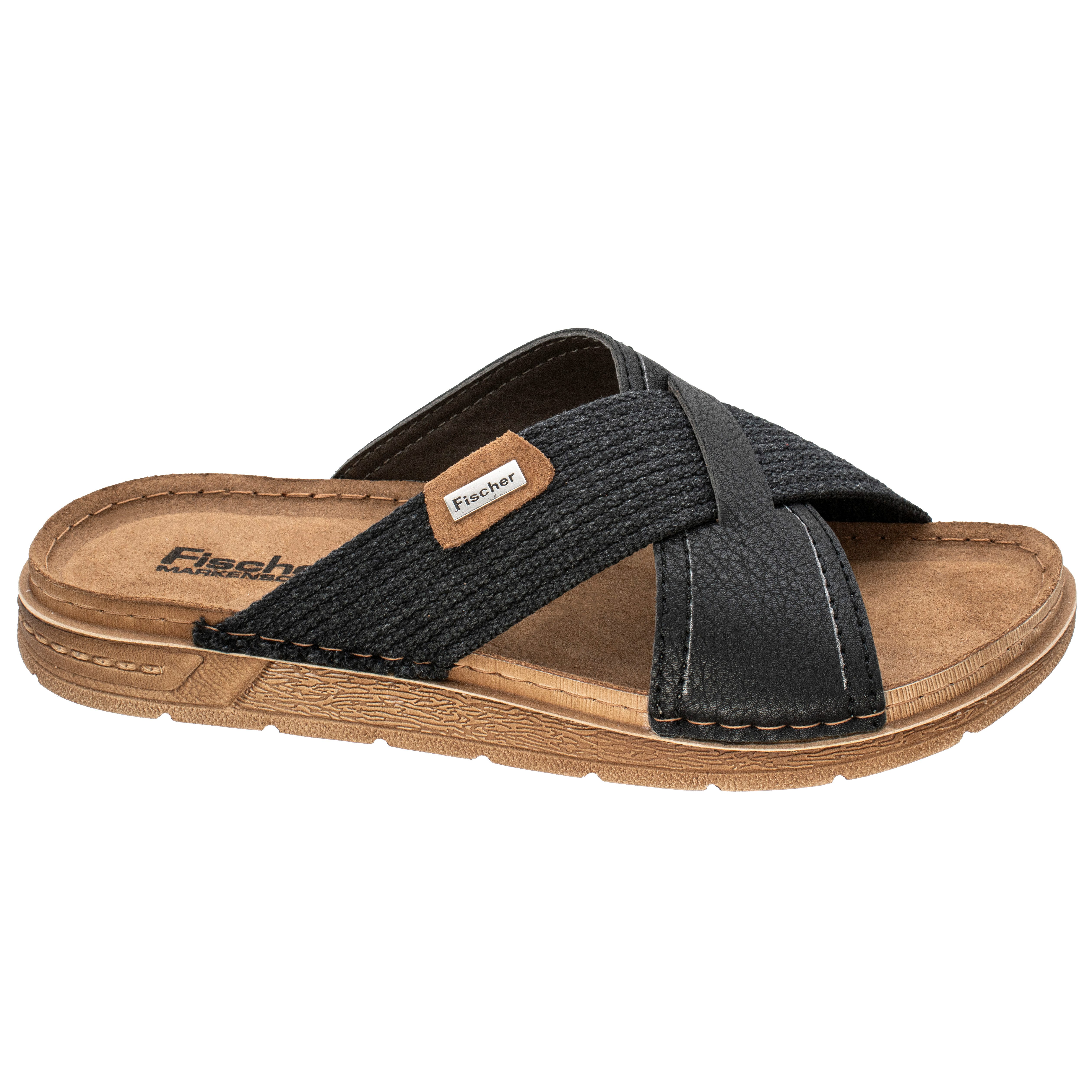 Fischer-Markenschuh Marco Pantolette aus Vegano (Lederimitat), mit Sythetik günstig online kaufen