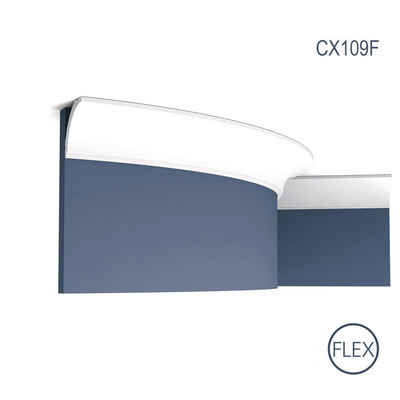Orac Decor Flexprofil »CX109F« (Profilleiste, 1-St., Flexible Eckleiste, Stuckleiste, Zierleiste, 2 m), weiß, vorgrundiert