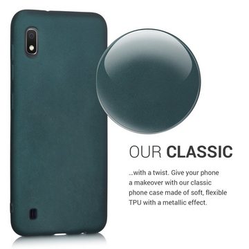 kwmobile Handyhülle Case für Samsung Galaxy A10, Hülle Silikon metallisch schimmernd - Handyhülle Cover