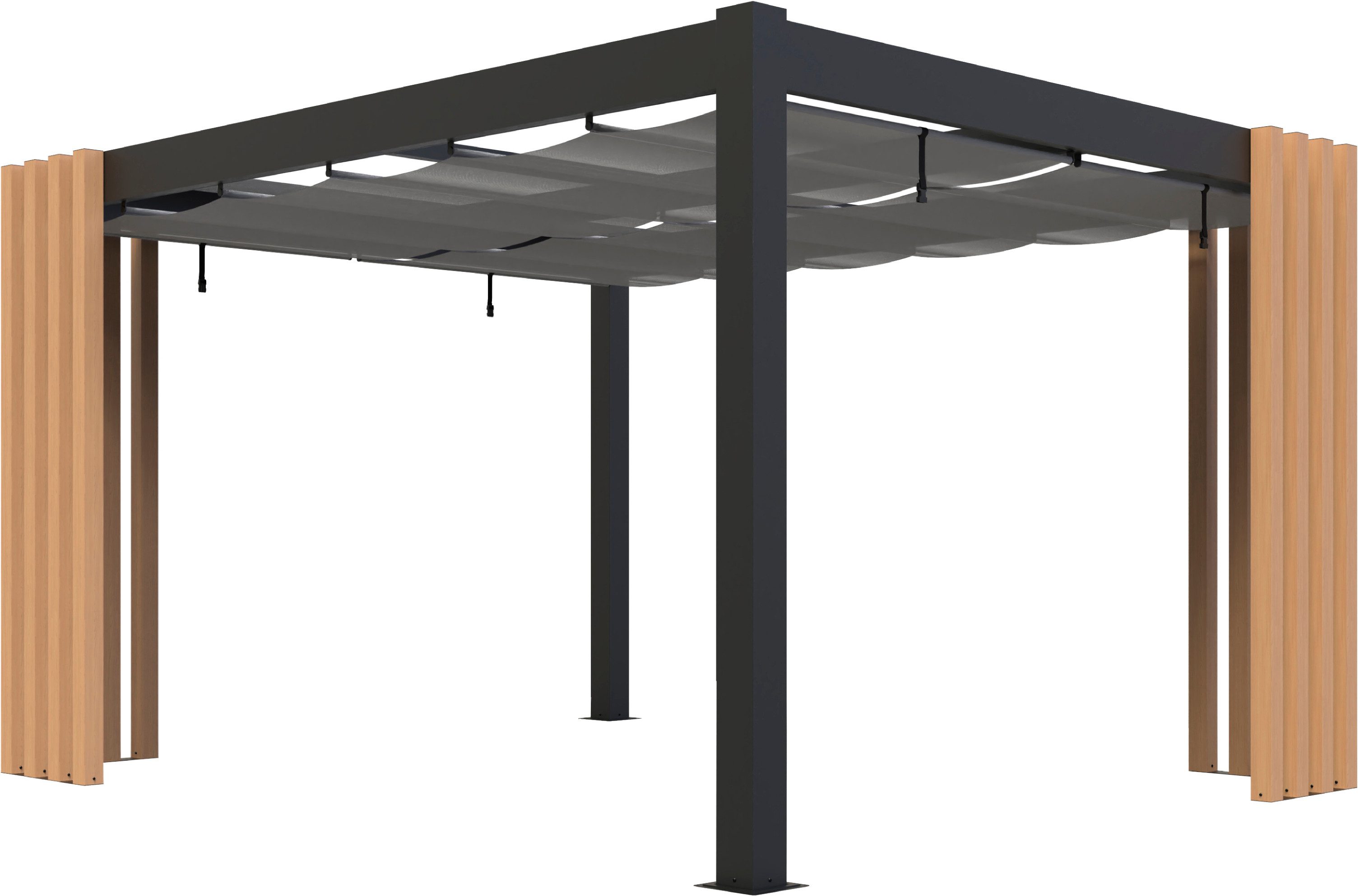 Sojag Pavillon Kiruna 1012 Anthrazit, 299,3x364,3x297,6cm