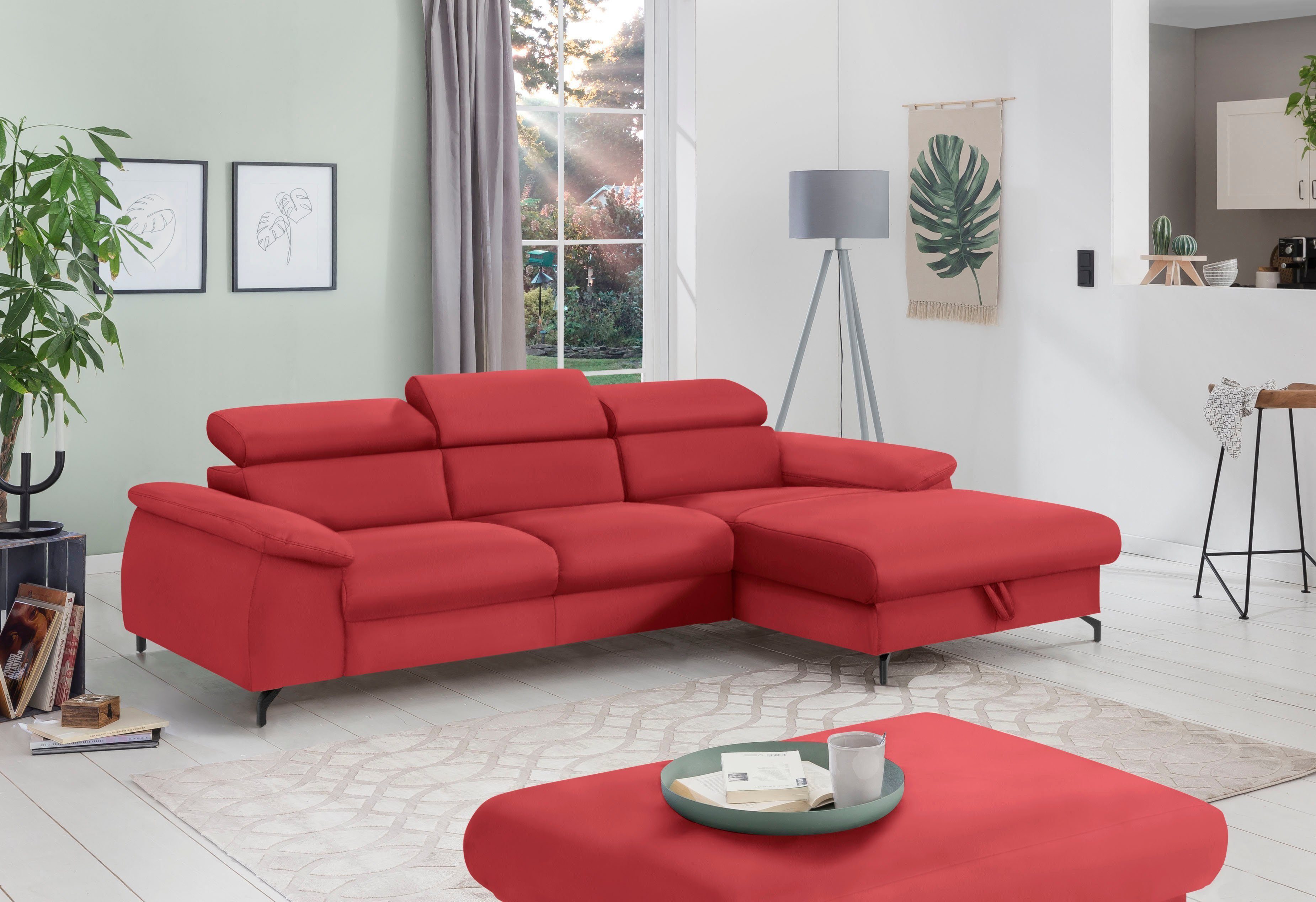 COTTA Polstergarnitur Komaris L-Form, (Set), Set bestehend aus: Ecksofa mit günstig online kaufen