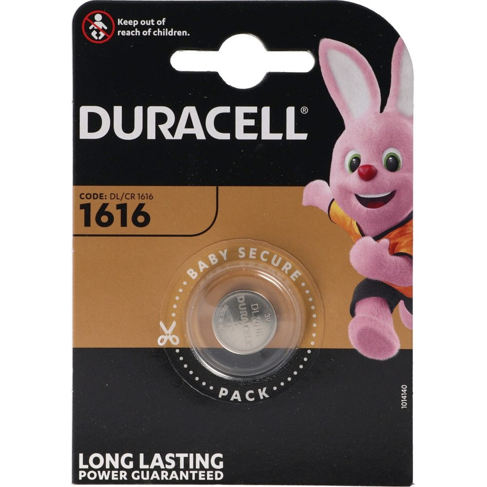 Duracell Duracell CR1616 Batterie für kleine Geräte. Akku Duracell CR1616, Batterie (3 Volt V), CO2-neutraler Versand, Einfache Retouren, Lange Haltbarkeit
