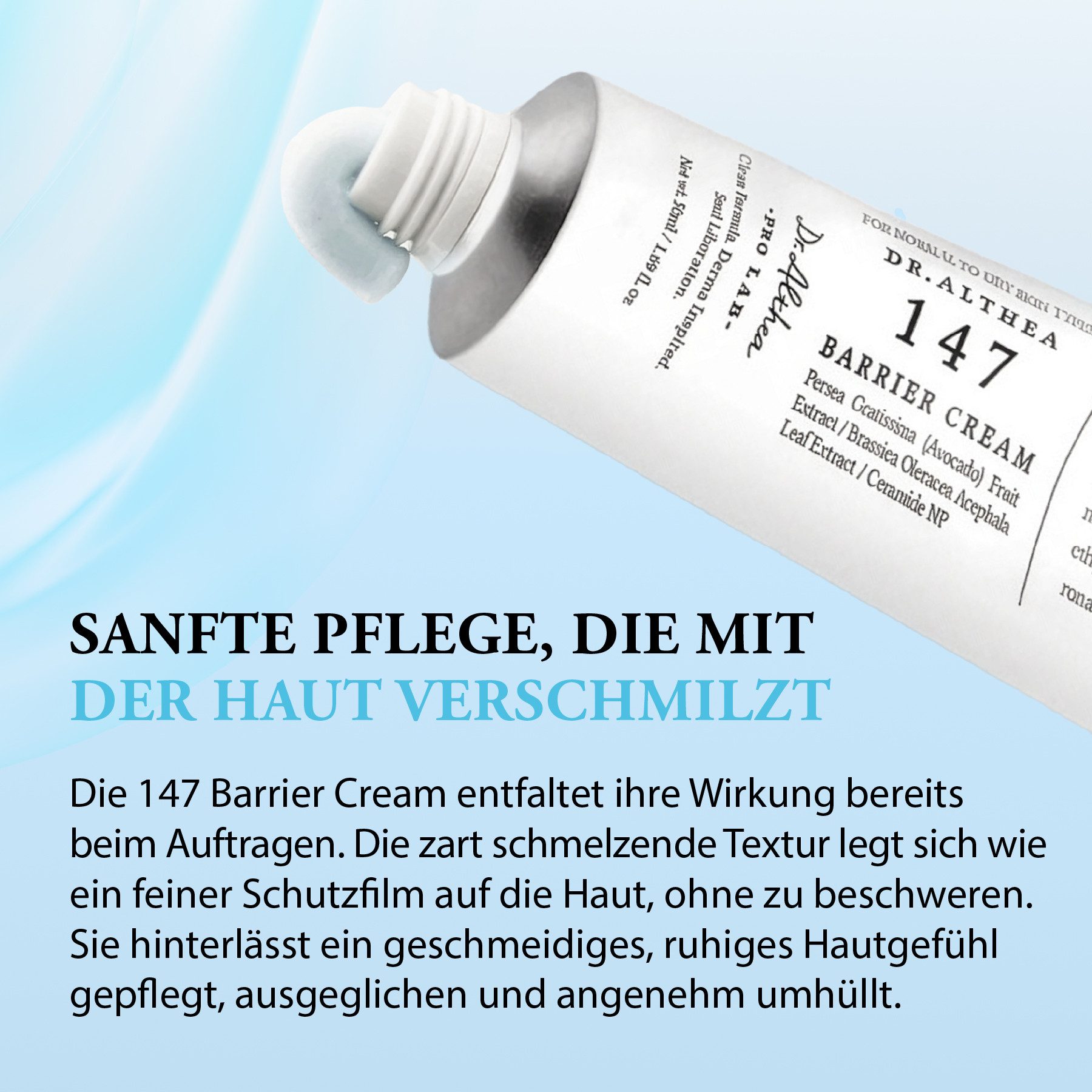 Dr. Althea Tagescreme 147 Barrier Cream Gesichtscreme Beruhigende Feuchtigkeitspflege 50ml, 1-tlg., Feuchtigkeitscreme, Straffung, Stresslinderung, DR. ALTHEA