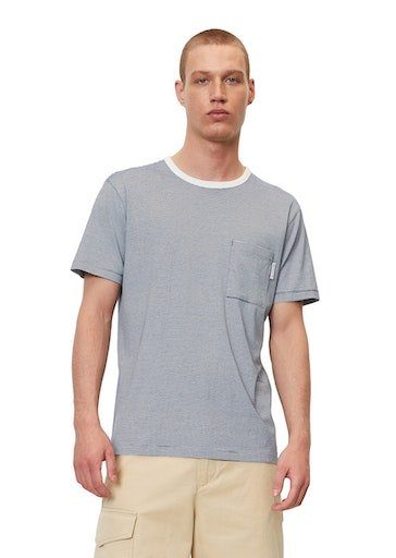 Marc O'Polo DENIM T-Shirt im leichten Streifenmuster blau gestreift