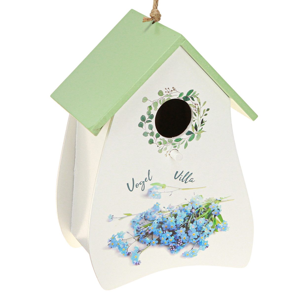 Florists Products Nistkasten Vogelhaus Dekoration mit Blumenmotiven und nostalgischem
