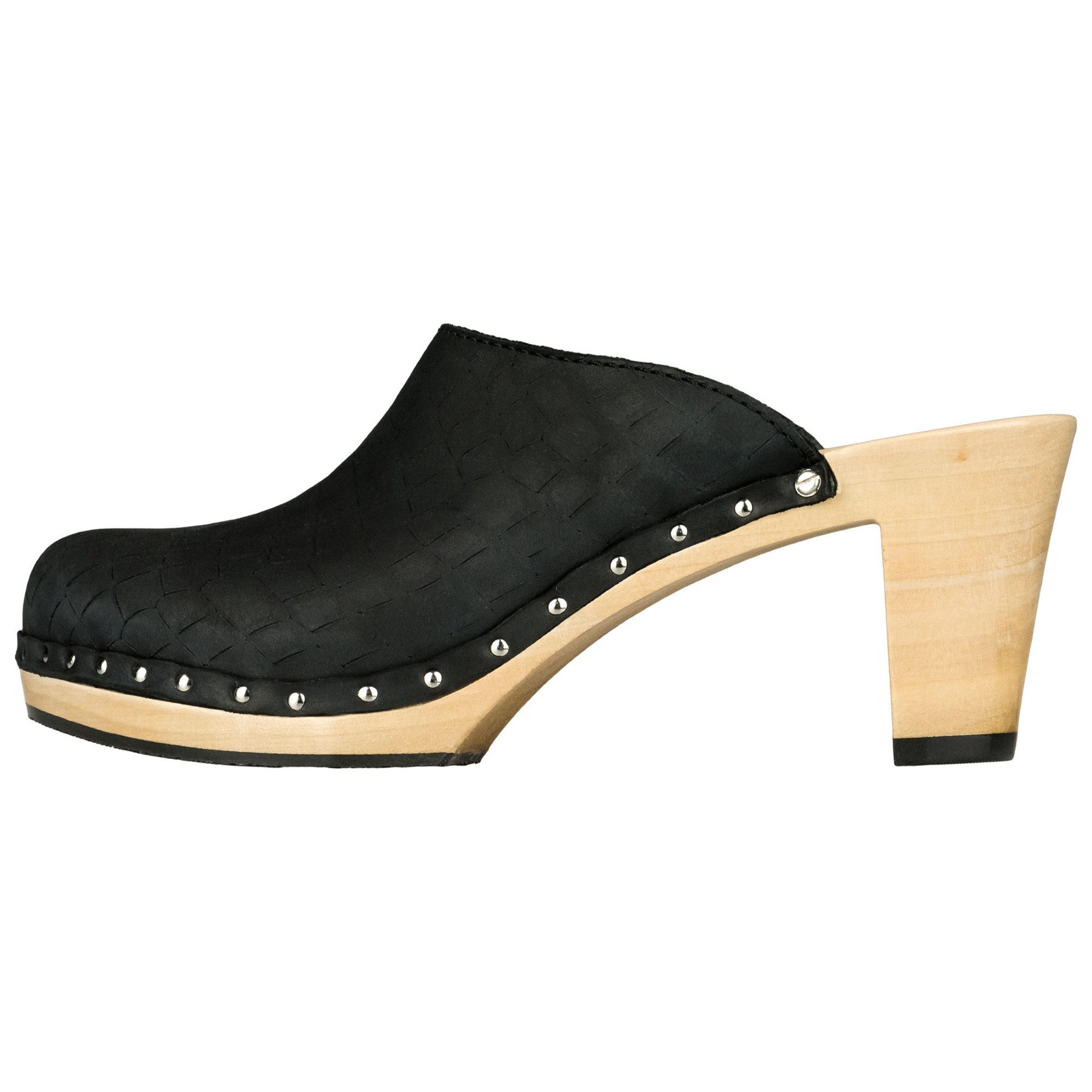 BERKEMANN Hamburg 1885 weiblich Holz Miley Clogs Leder Clog