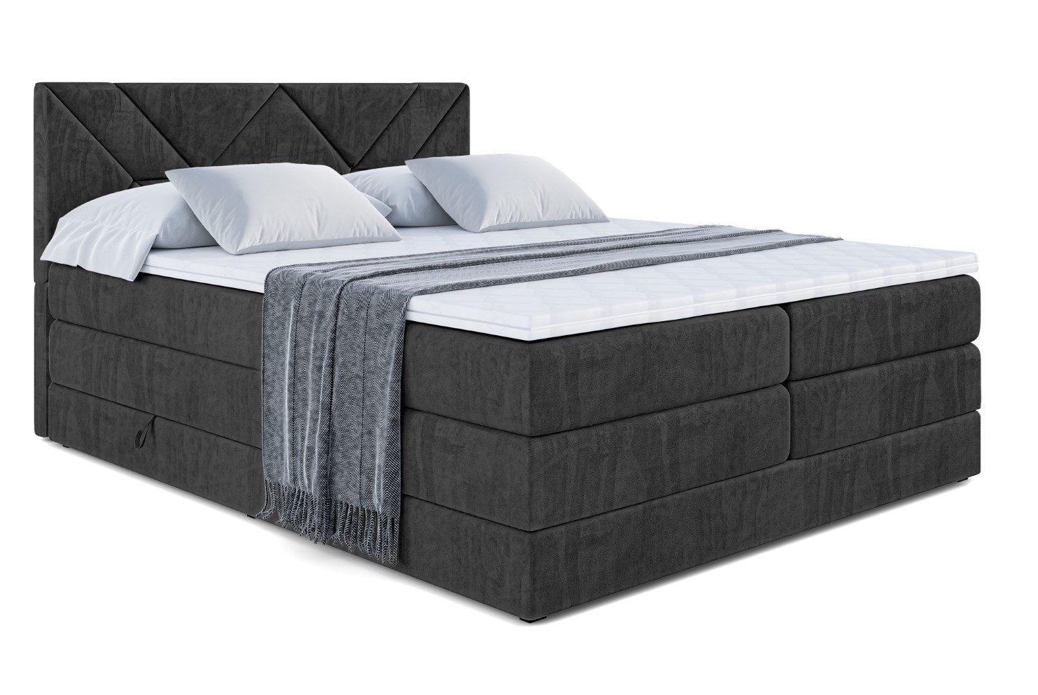 ALTDECOR Boxspringbett BARWA KING (Multipocket-Matratze H4, günstig online kaufen
