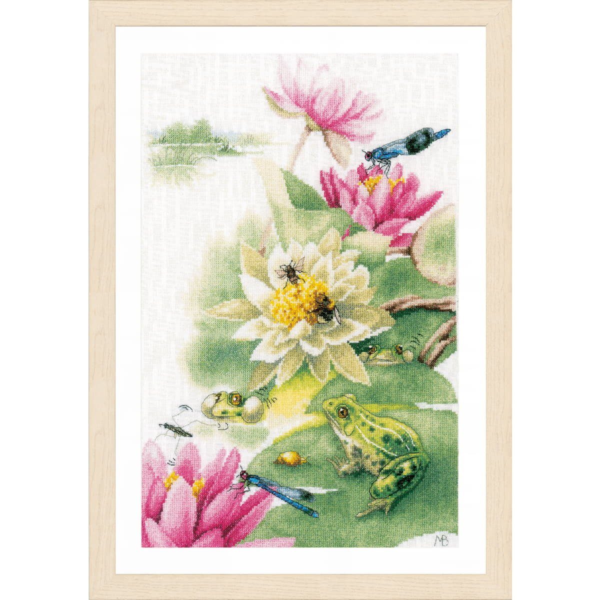 Lanarte Kreativset Lanarte Kreuzstich Set "Froschkonzert Marjolein Bastin", (embroidery kit by Marussia)