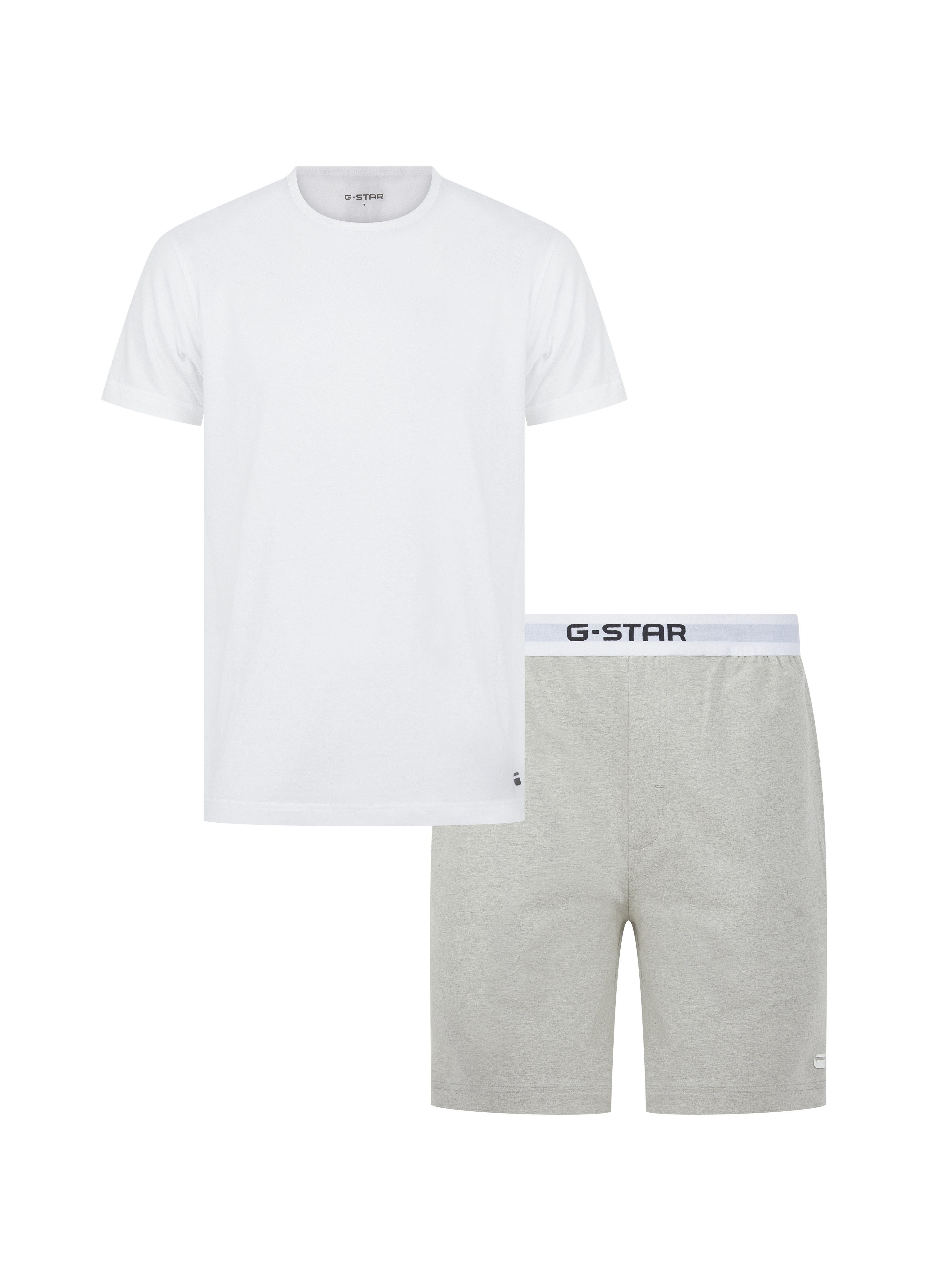G-STAR Pyjama SLATE, T-SHIRT & SHORTS (Set, 2 tlg) Regular Fit in Baumwoll-Qualität