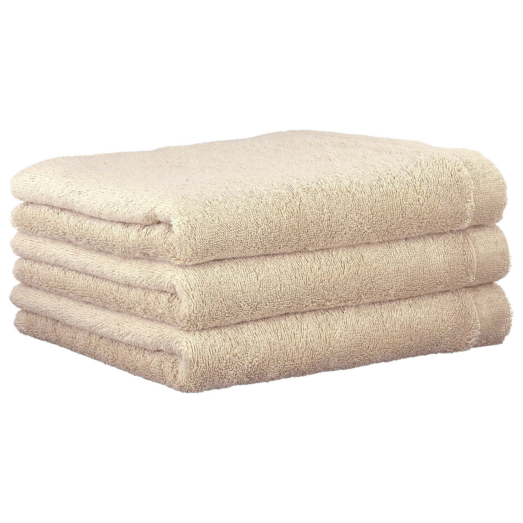 Cawö Gästehandtücher Unisex Gästetuch 3er Pack Baumwolle Lifestyle, Frottier (Packung, 3-St)