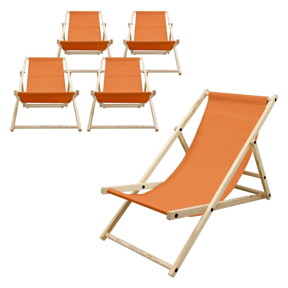 ECD Germany Gartenliege Holz Beachstuhl klappbarer günstig online kaufen
