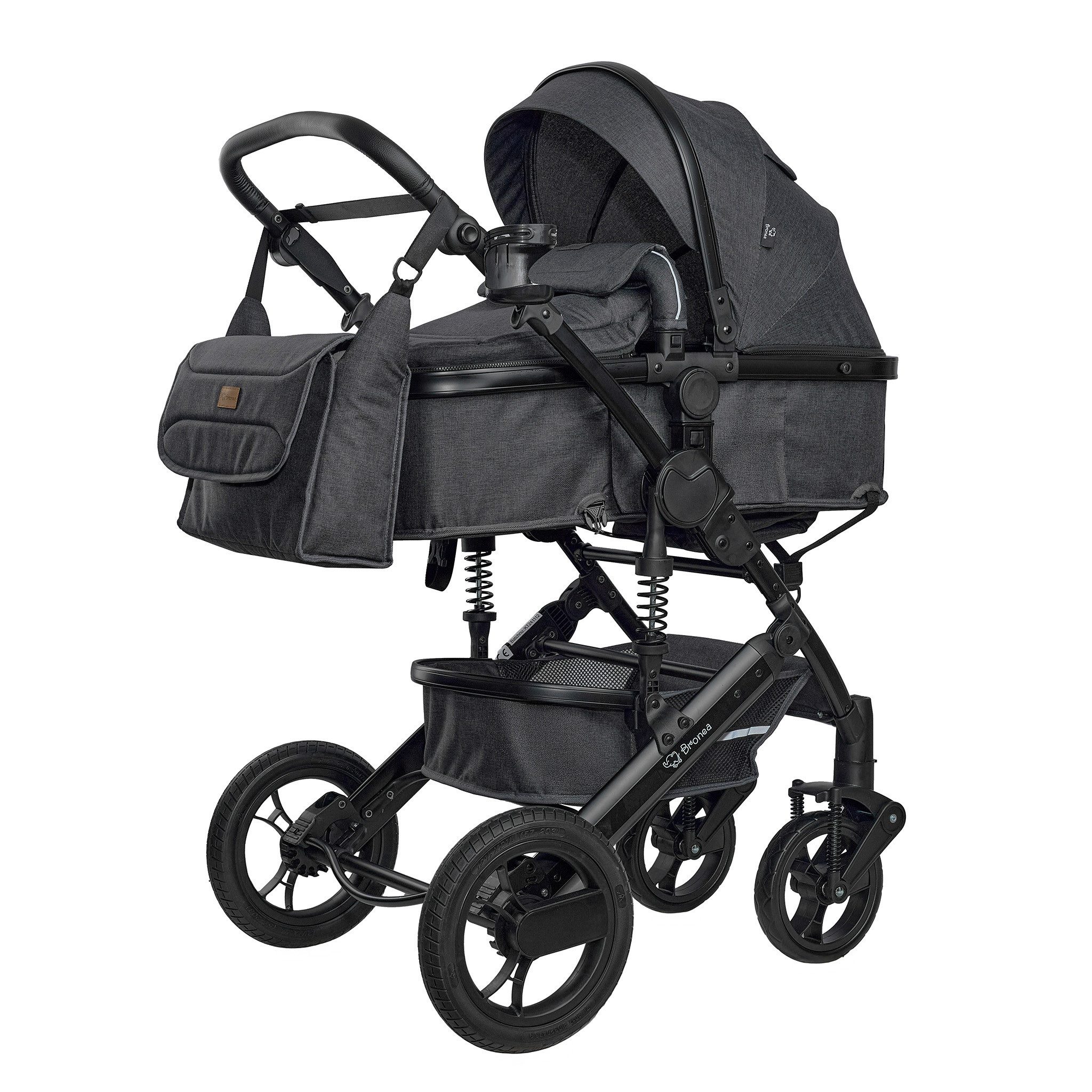 Kombi-Kinderwagen EXQUISE 2.0 Kinderwagen 3in1 mit MATRATZE, BUGGY & AUTO-BABYSCHALE