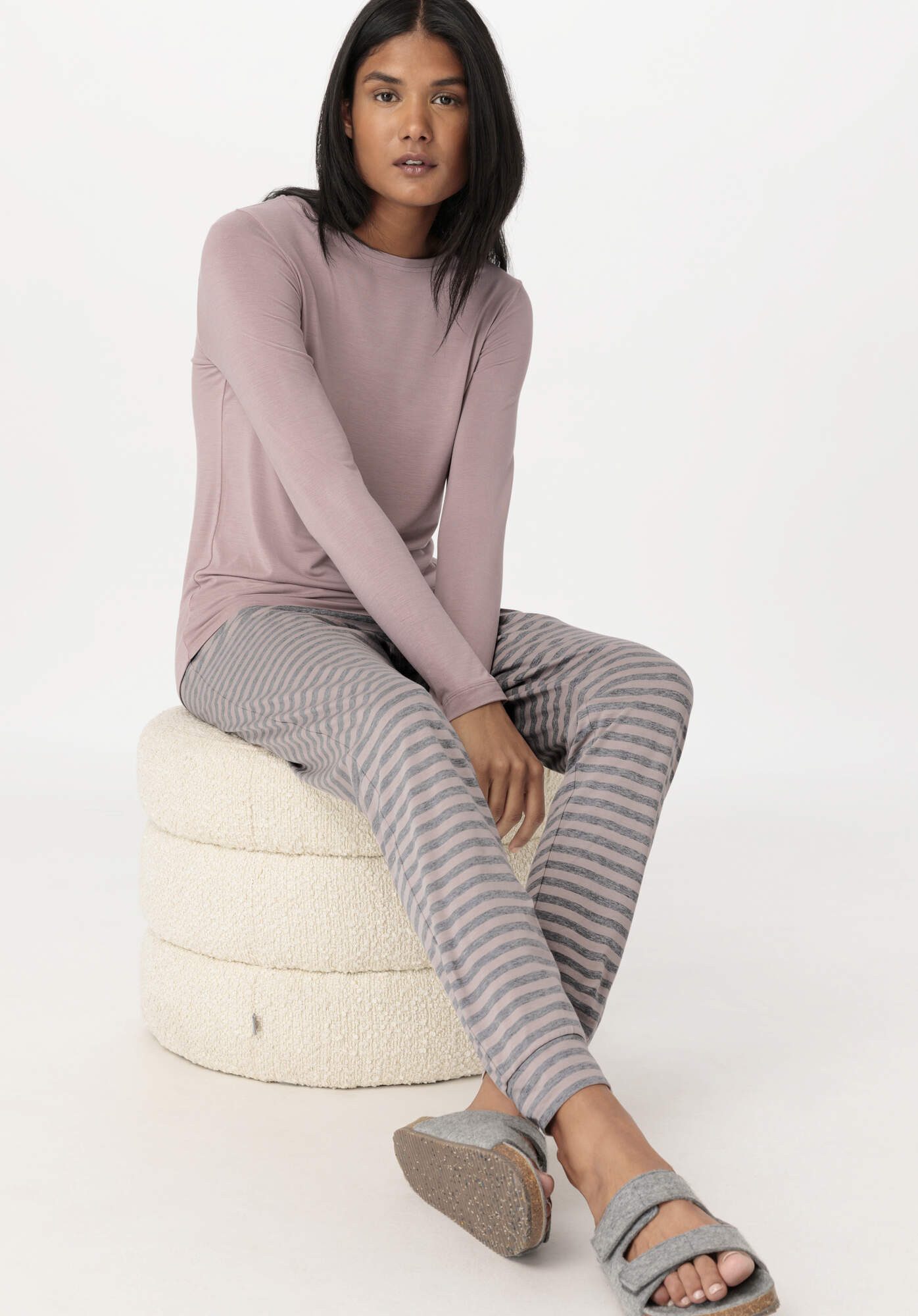 Hessnatur Pyjamahose Slim aus reiner Bio-Baumwolle (1-tlg) günstig online kaufen