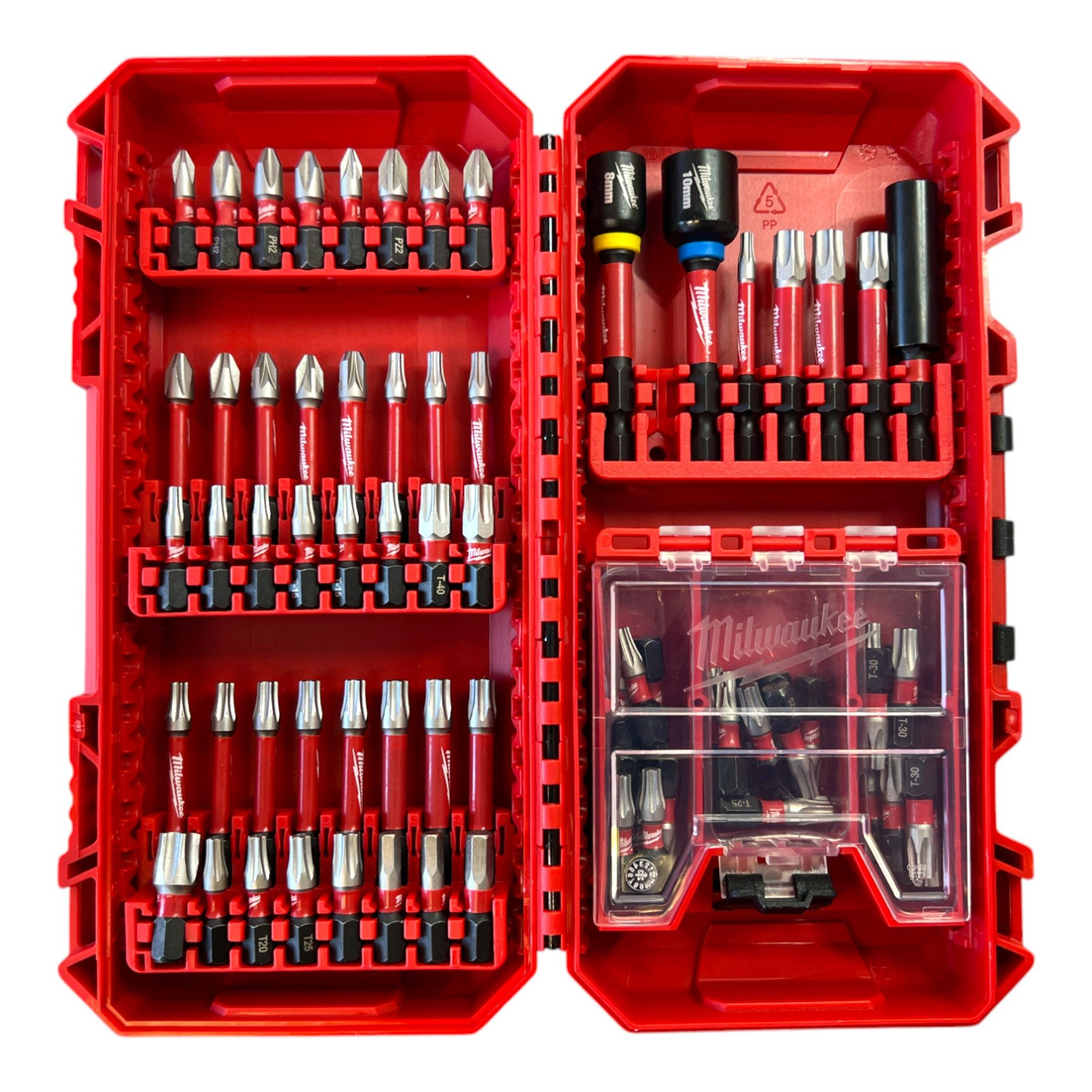 Milwaukee Bohrer- und Bitset Shockwave Bit Set 75 tlg. schlagfestes Bit Set günstig online kaufen