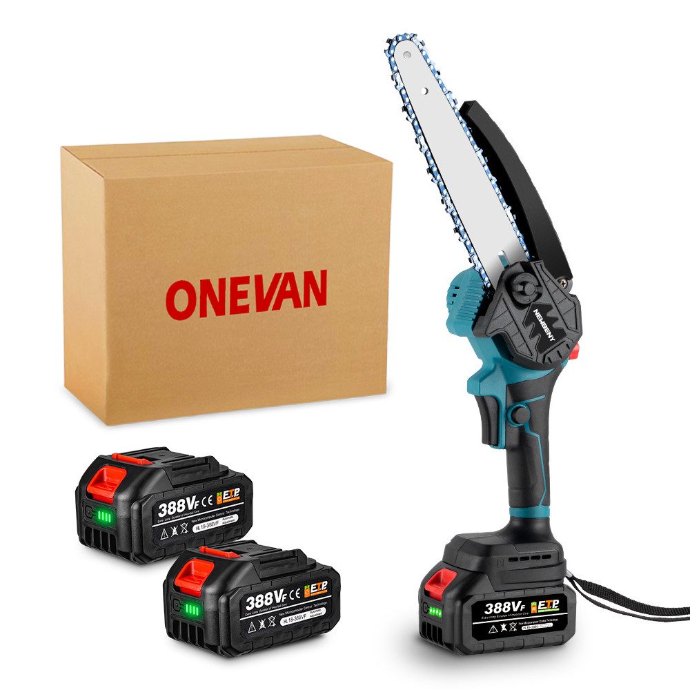 ONEVAN Akku-Kettensäge 8 Zoll – 1500 W Bürstenlose günstig online kaufen
