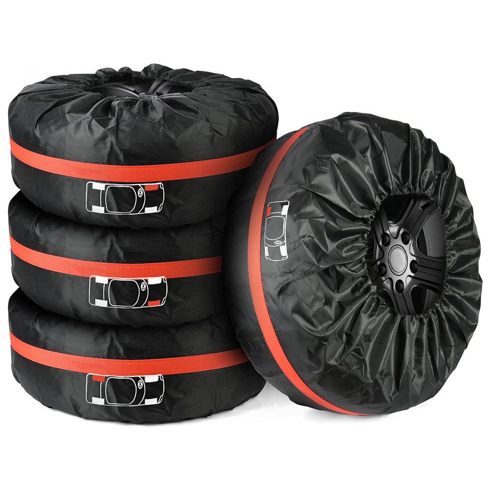 TUWENA Reifentasche 4 Stück Einstellbar Reifenschutzhülle,Reifentaschen Set für 13-22 Zoll, Waterproof Staubdicht Reifentasche für Sauberer Transport und Lagerung